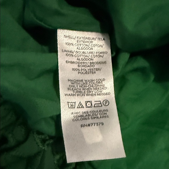 Ann Taylor Emerald Green Eyelet Blouse - Picture 5 of 6